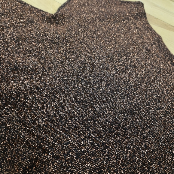 Topshop Copper Glitter Bodysuit - Picture 3 of 5